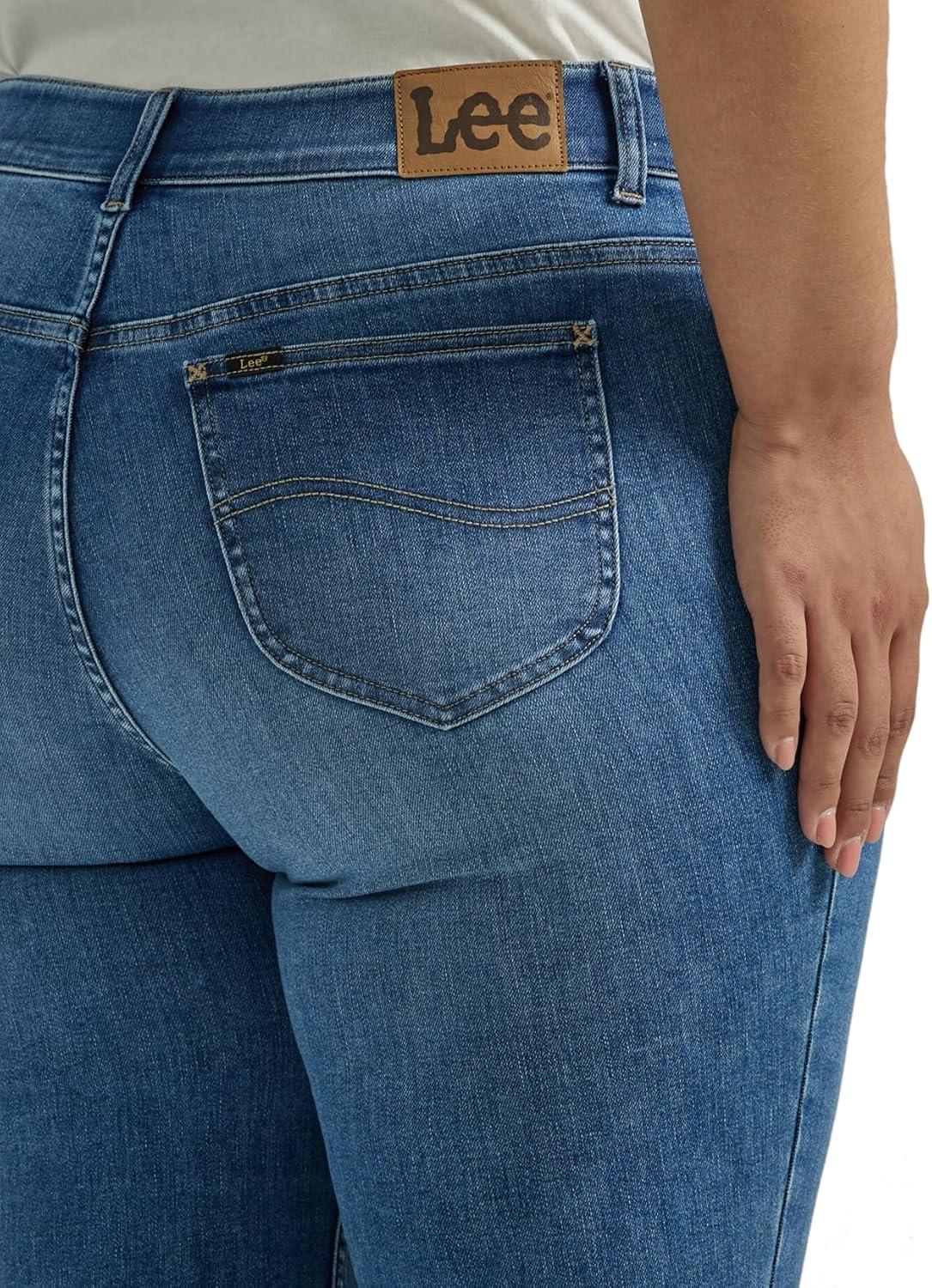 imageLee Womens PlusSize Flex Motion Regular Fit Bootcut JeanIndigo Facet