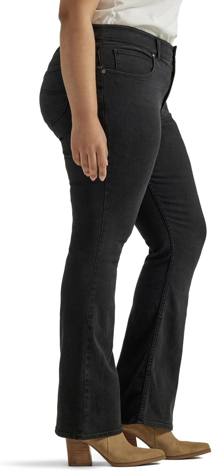imageLee Womens PlusSize Flex Motion Regular Fit Bootcut JeanMidnight Bloom