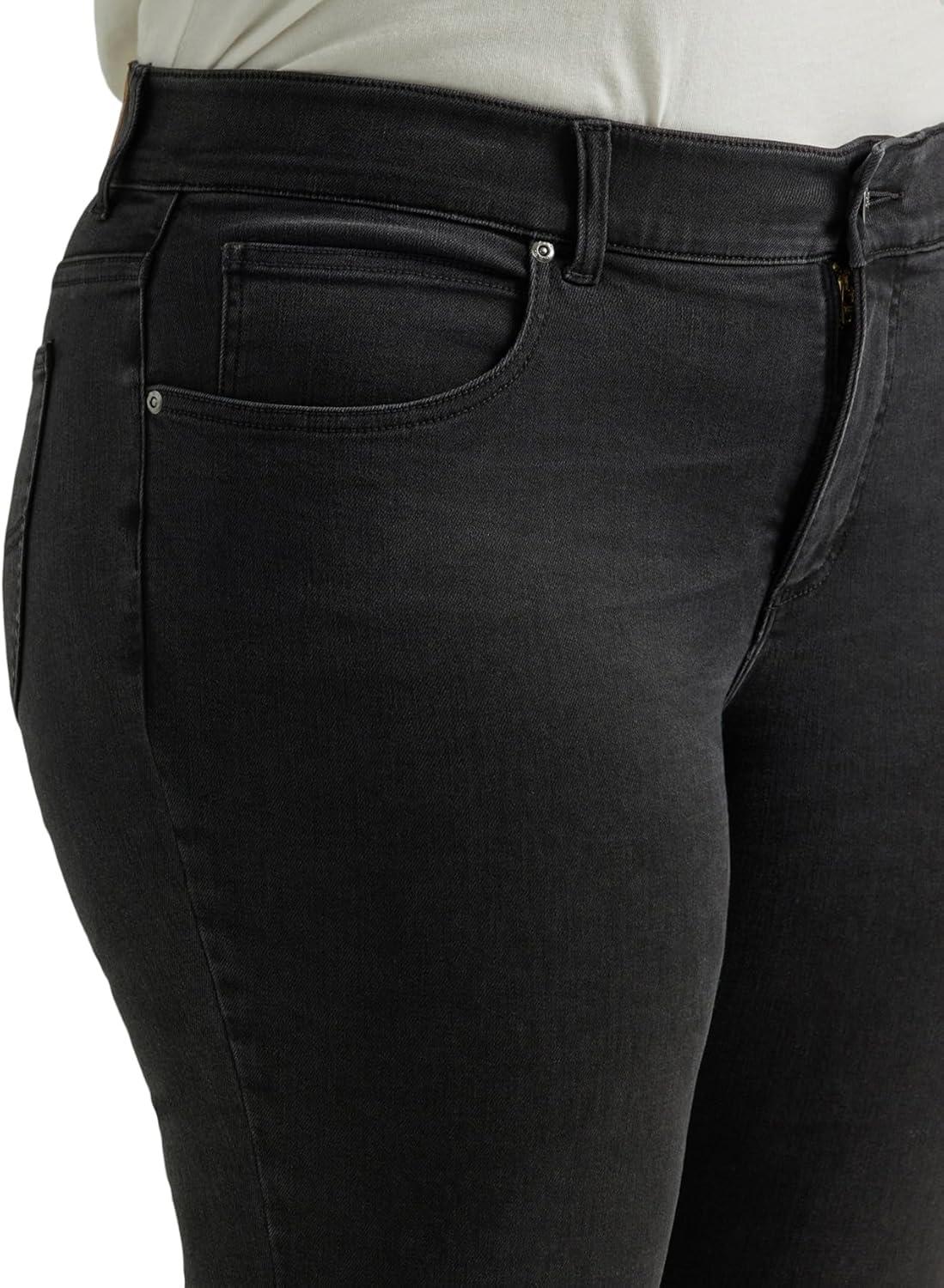 imageLee Womens PlusSize Flex Motion Regular Fit Bootcut JeanMidnight Bloom