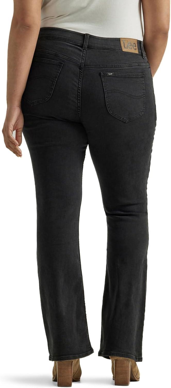 imageLee Womens PlusSize Flex Motion Regular Fit Bootcut JeanMidnight Bloom