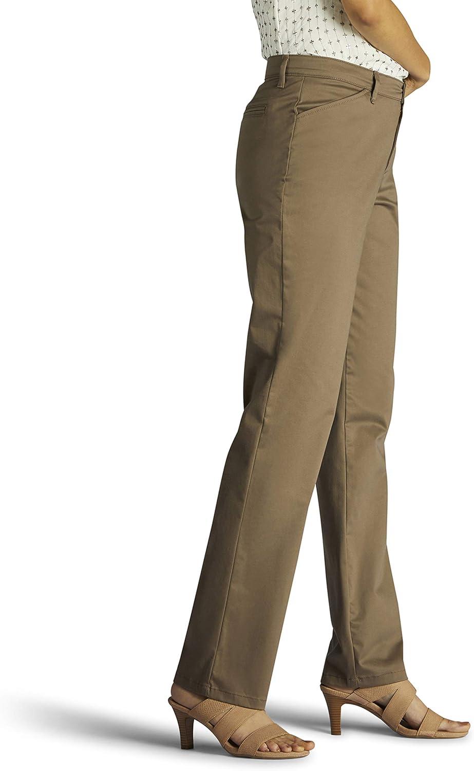 imageLee Womens Relaxed Fit All Day Straight Leg PantDeep Breen