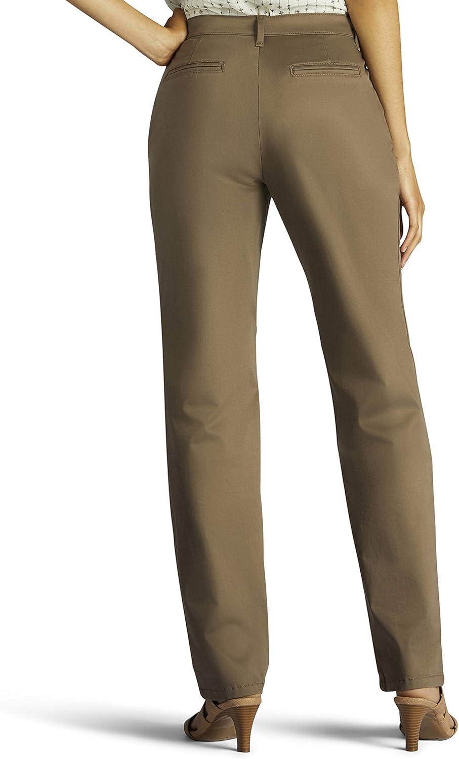 imageLee Womens Relaxed Fit All Day Straight Leg PantDeep Breen