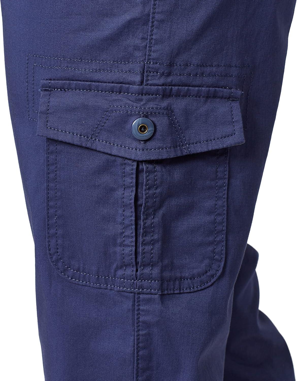 imageLee Womens Relaxed Fit Austyn Knit Waist Cargo Capri PantInk Blue