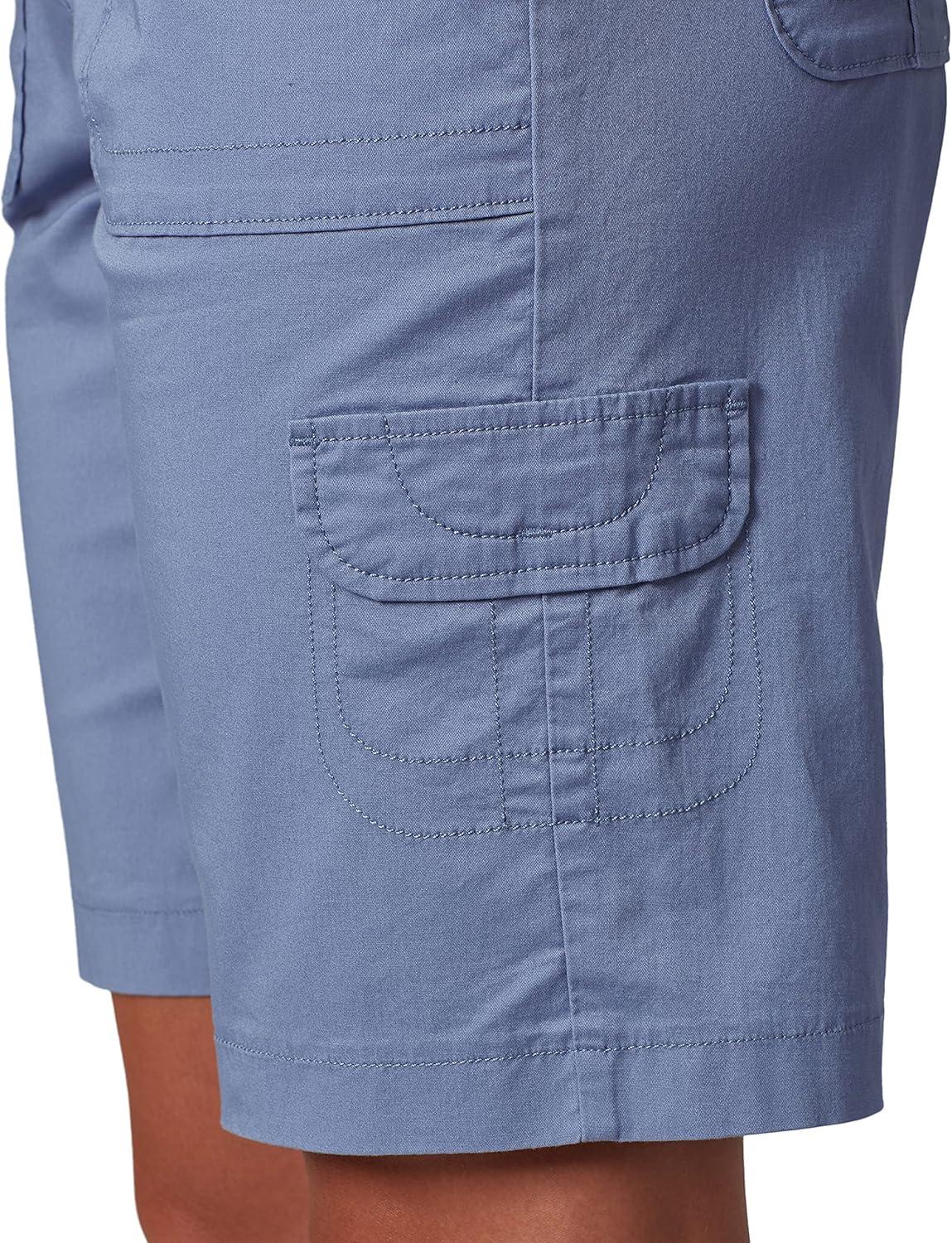 imageLee Womens Relaxed Fit Avey Knit Waist Cargo Bermuda ShortCornflower