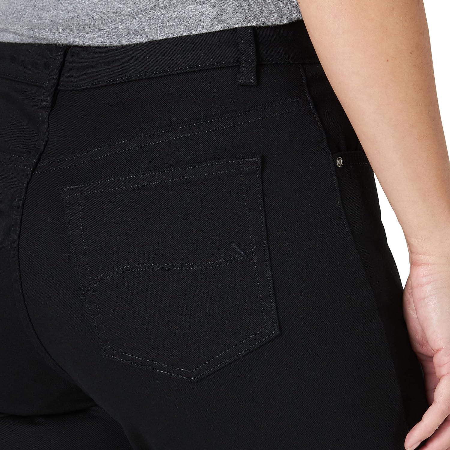 imageLee Womens Relaxed Fit Capri JeanBlack