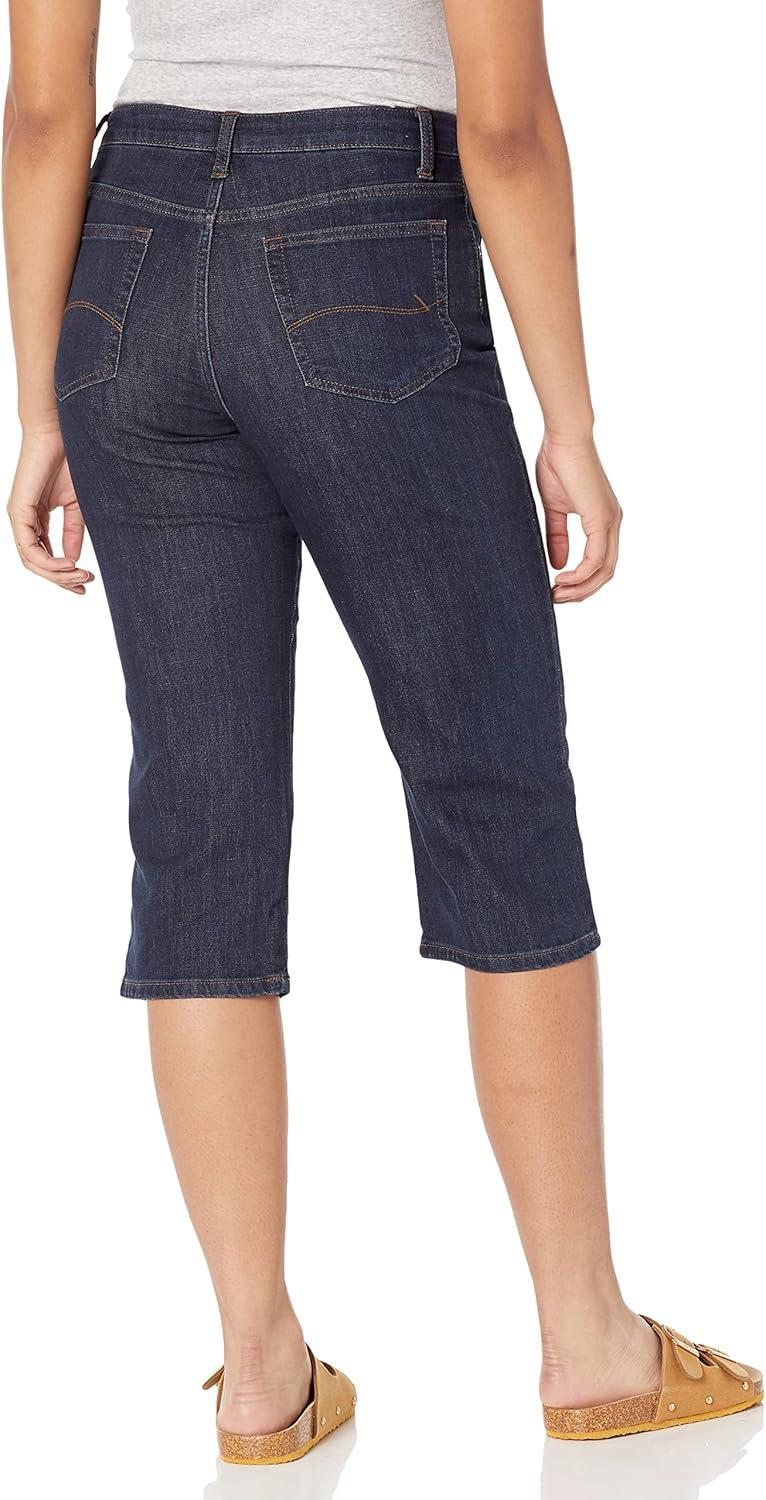 imageLee Womens Relaxed Fit Capri JeanLagoon
