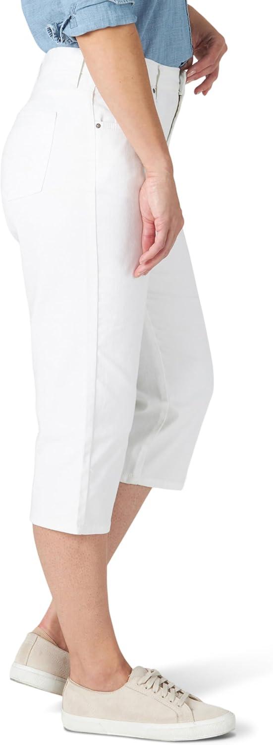 imageLee Womens Relaxed Fit Capri JeanWhite