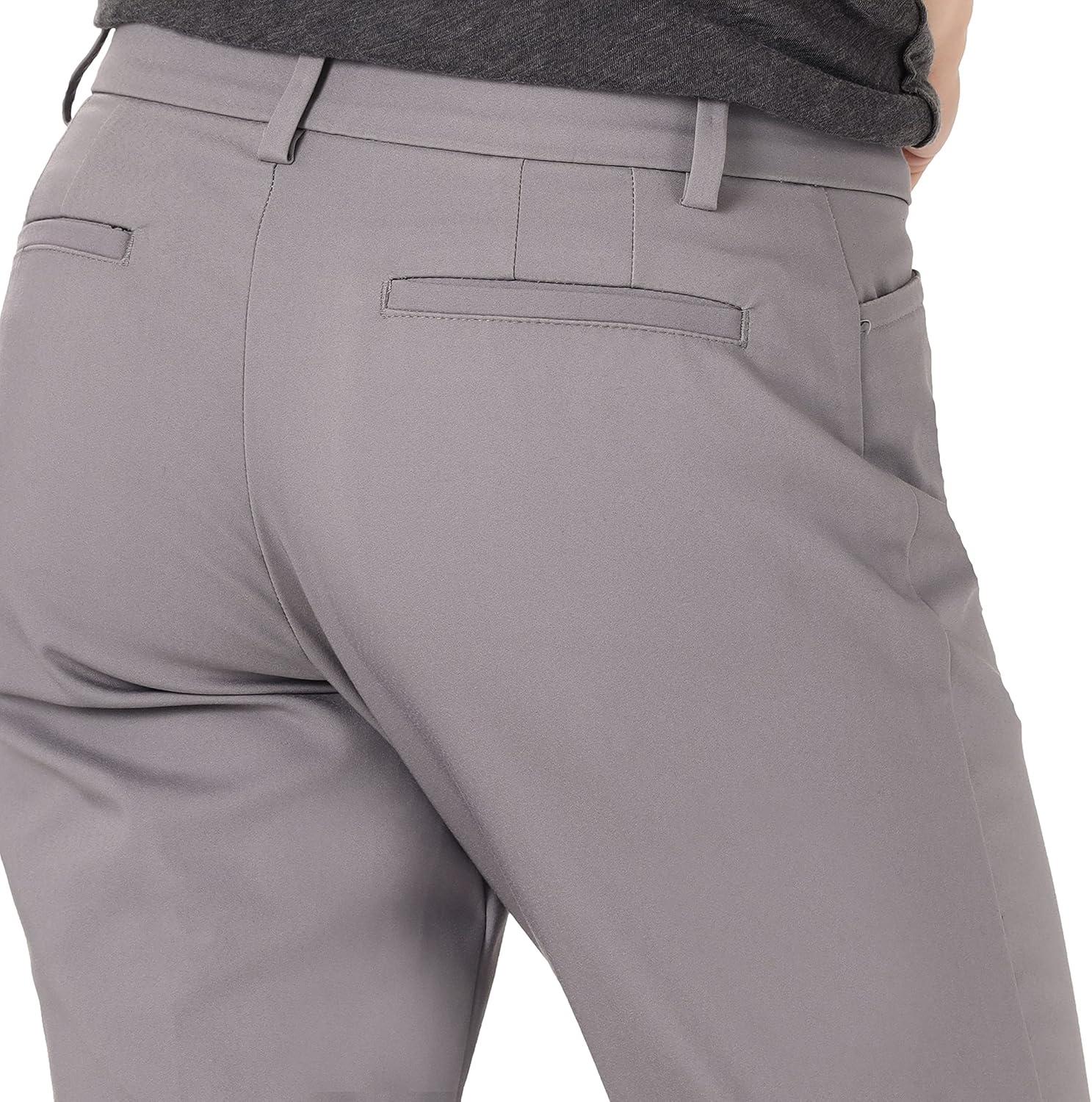 imageLee Womens Secretly Shapes Regular Fit Straight Leg PantBoulder Gray