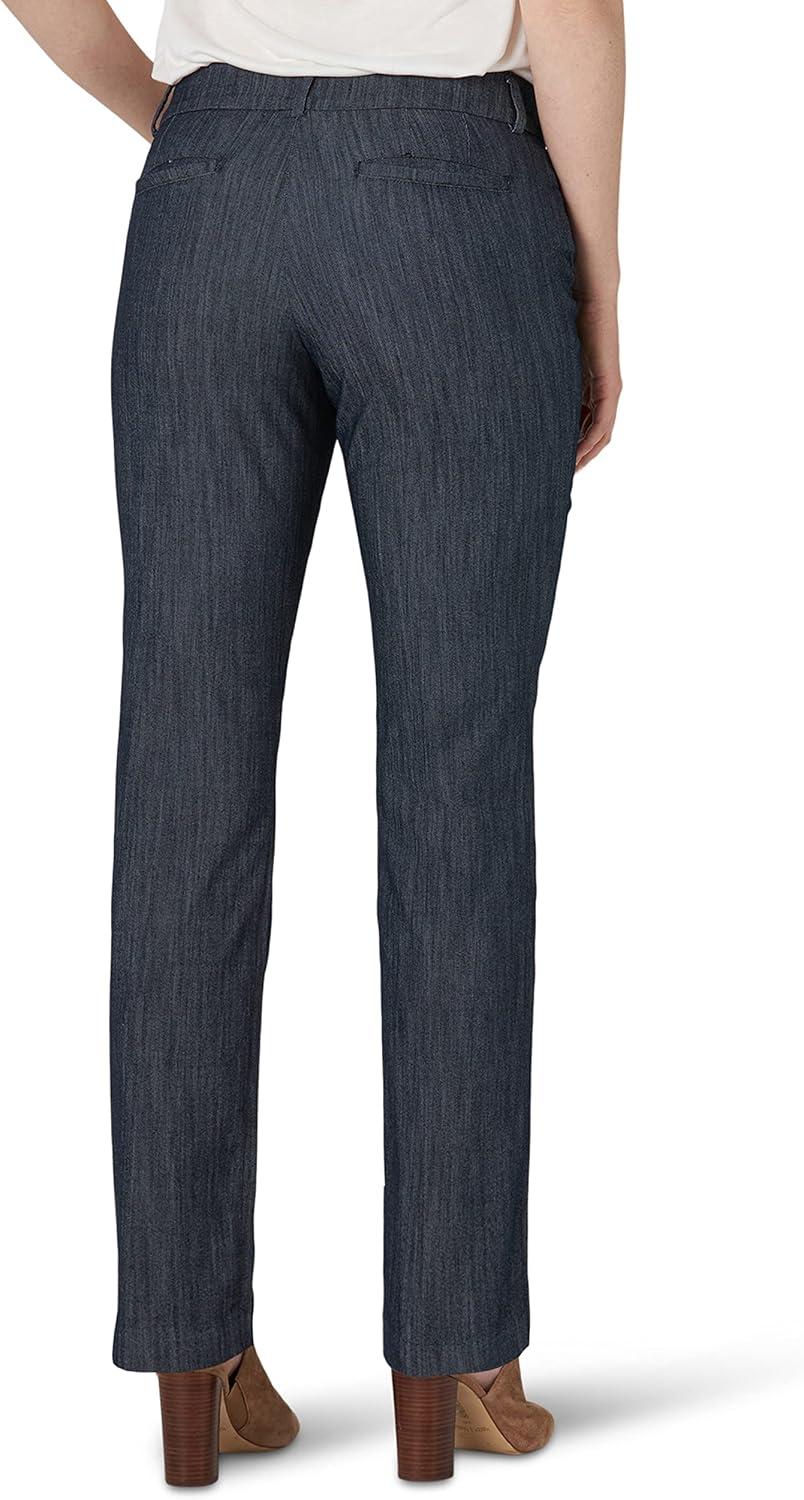 imageLee Womens Secretly Shapes Regular Fit Straight Leg PantNocturnal