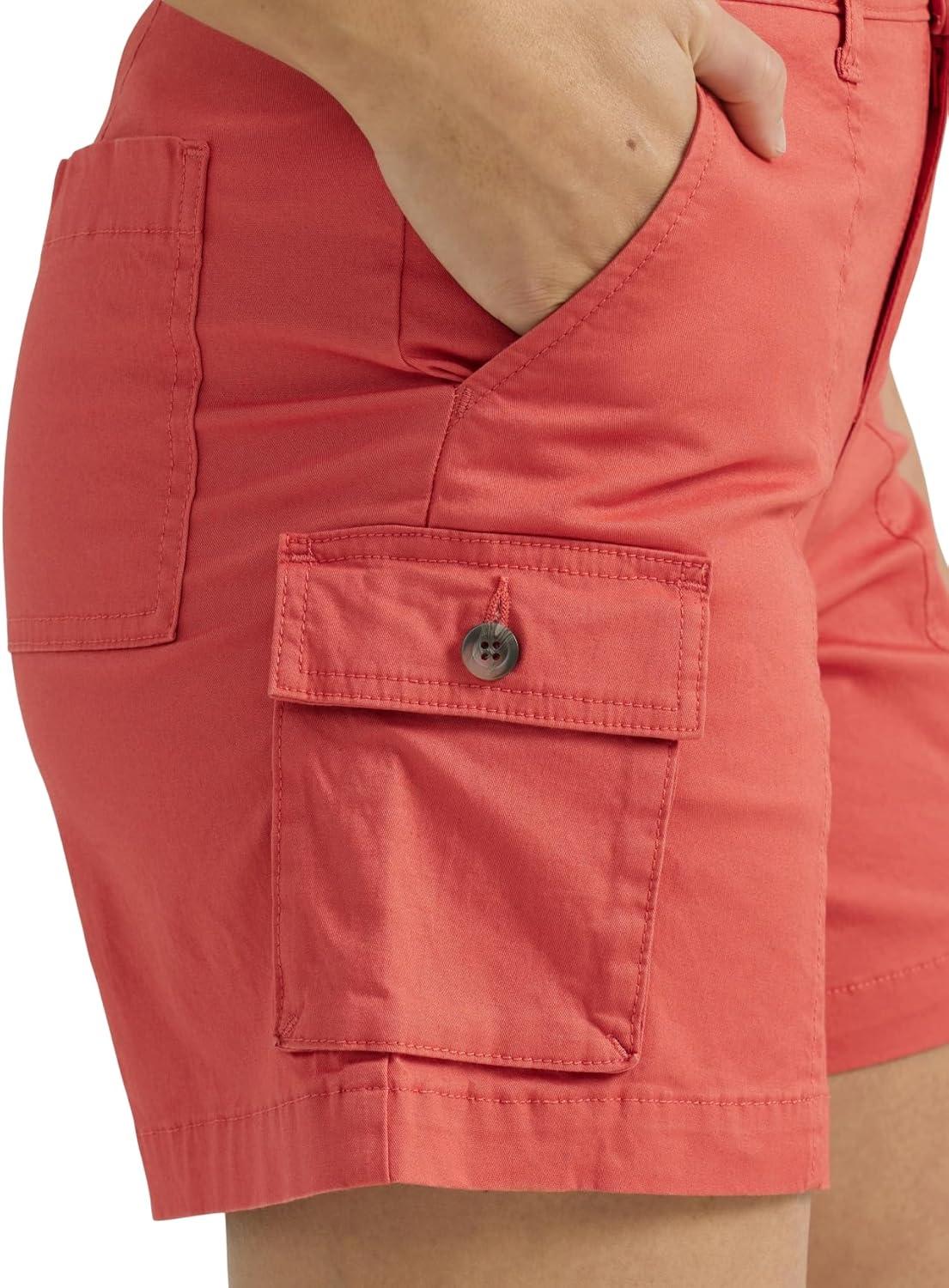 imageLee Womens Ultra Lux Comfort with FlexToGo Cargo ShortPoppy