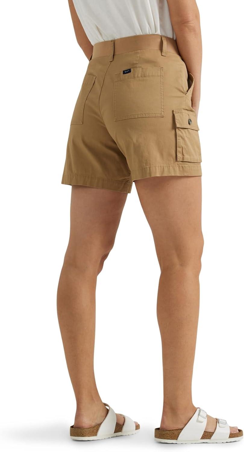 imageLee Womens Ultra Lux Comfort with FlexToGo Cargo ShortSettler Tan