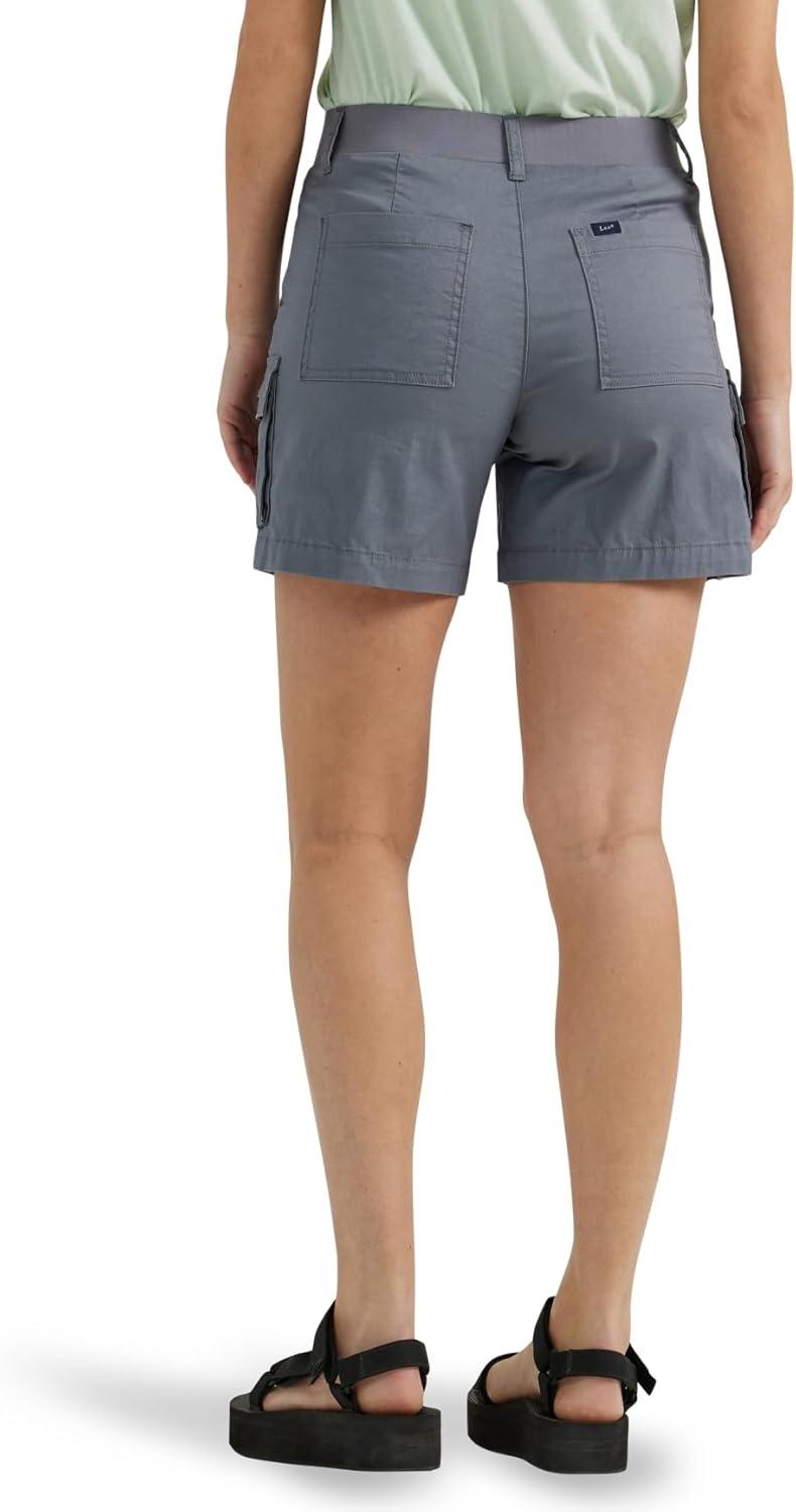 imageLee Womens Ultra Lux Comfort with FlexToGo Cargo ShortTech Gray