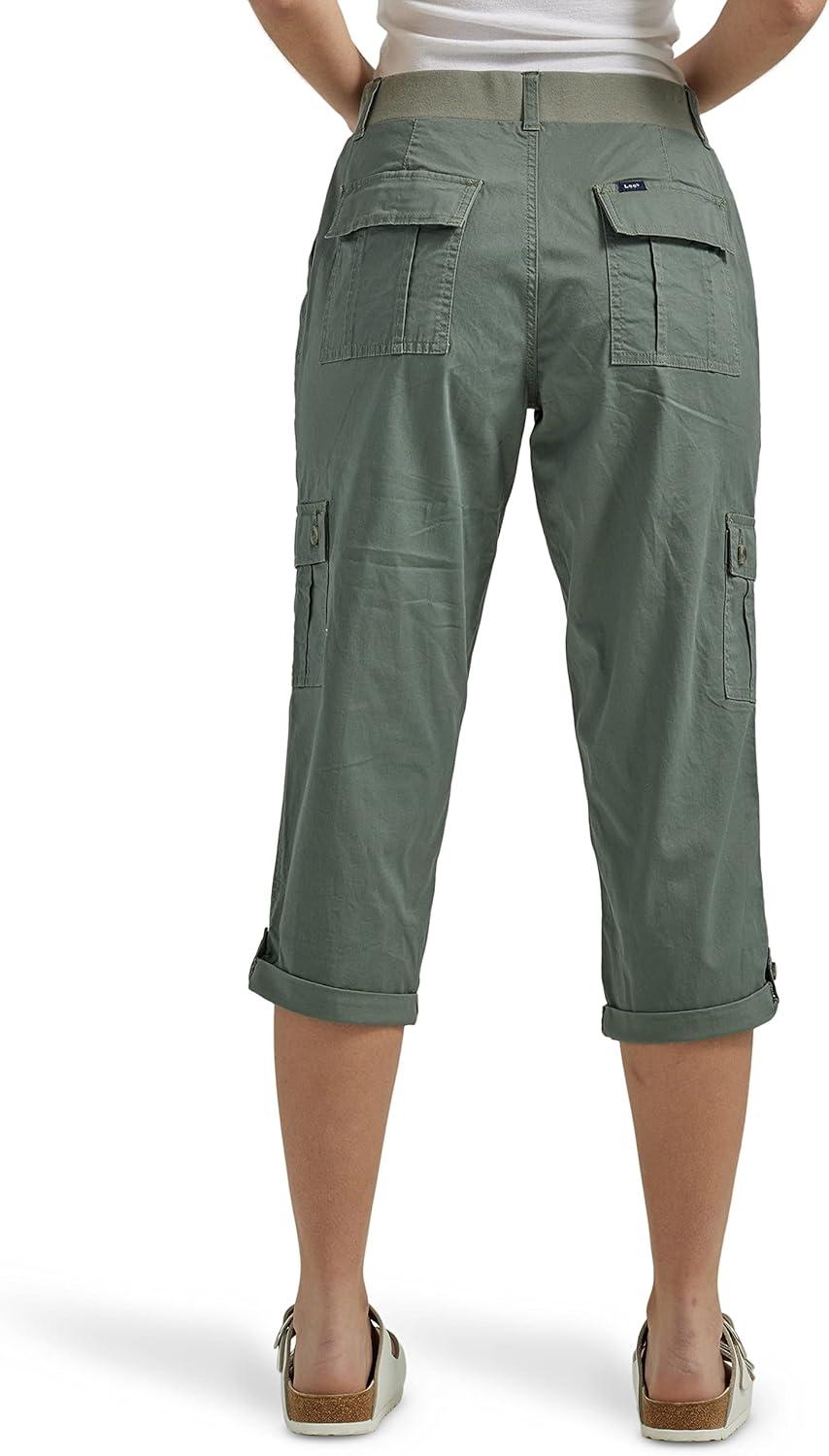 imageLee Womens Ultra Lux Comfort with Flextogo Cargo Capri PantFort Green
