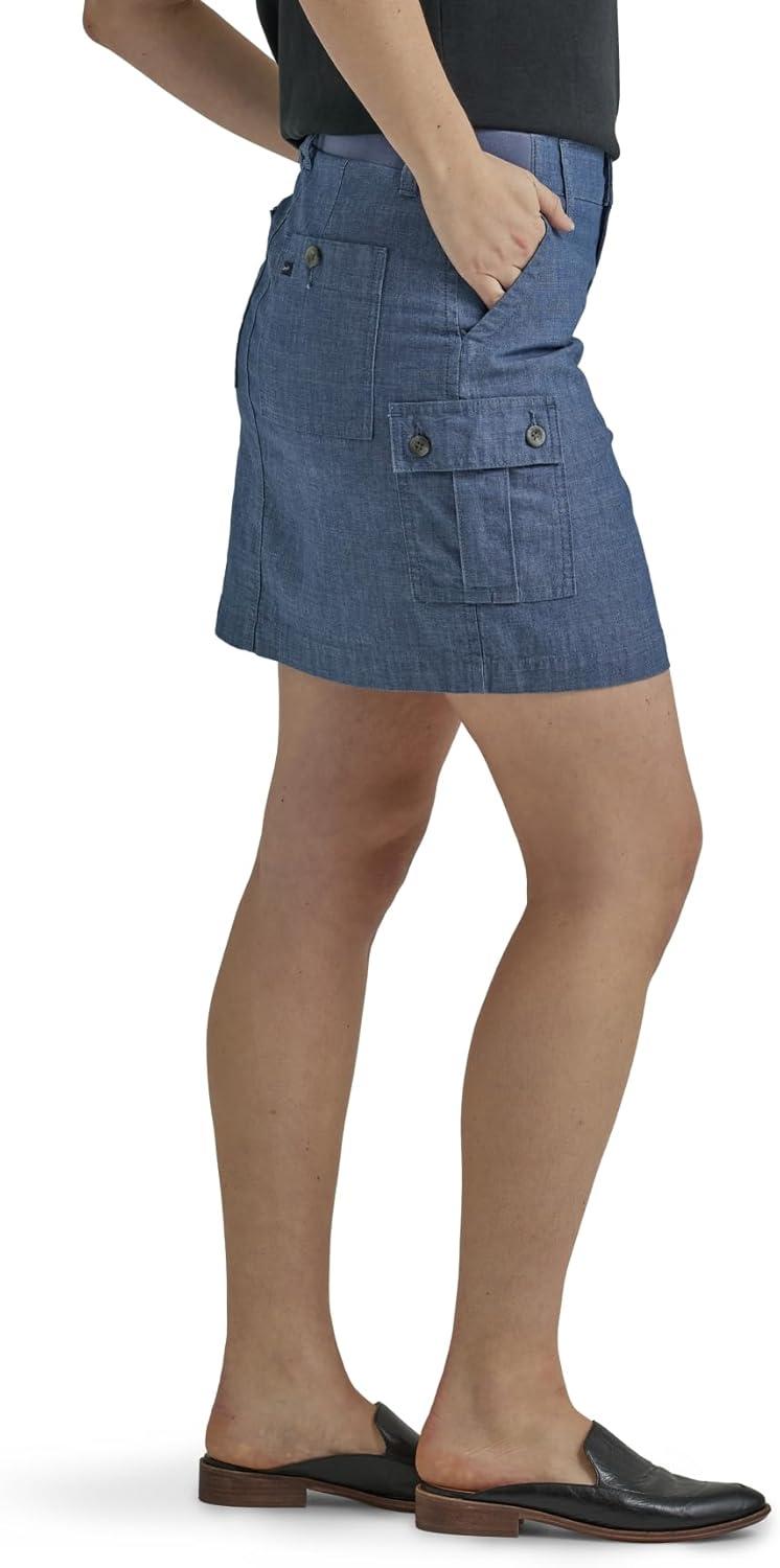 imageLee Womens Ultra Lux Comfort with Flextogo Cargo SkortChambray