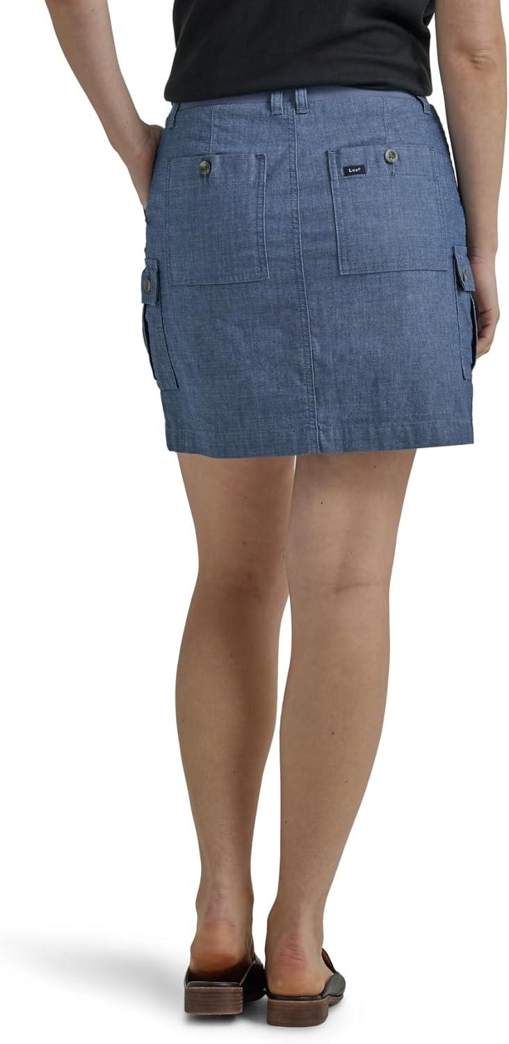 imageLee Womens Ultra Lux Comfort with Flextogo Cargo SkortChambray