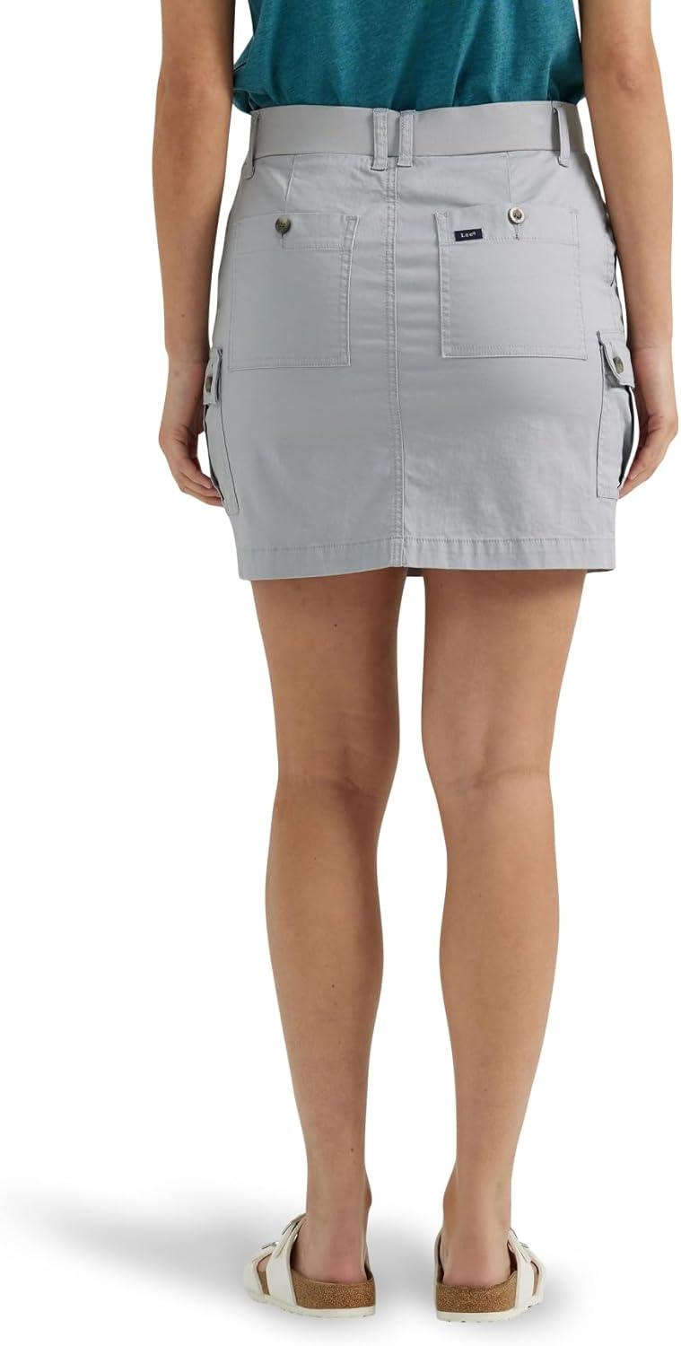 imageLee Womens Ultra Lux Comfort with Flextogo Cargo SkortMaterial Gray