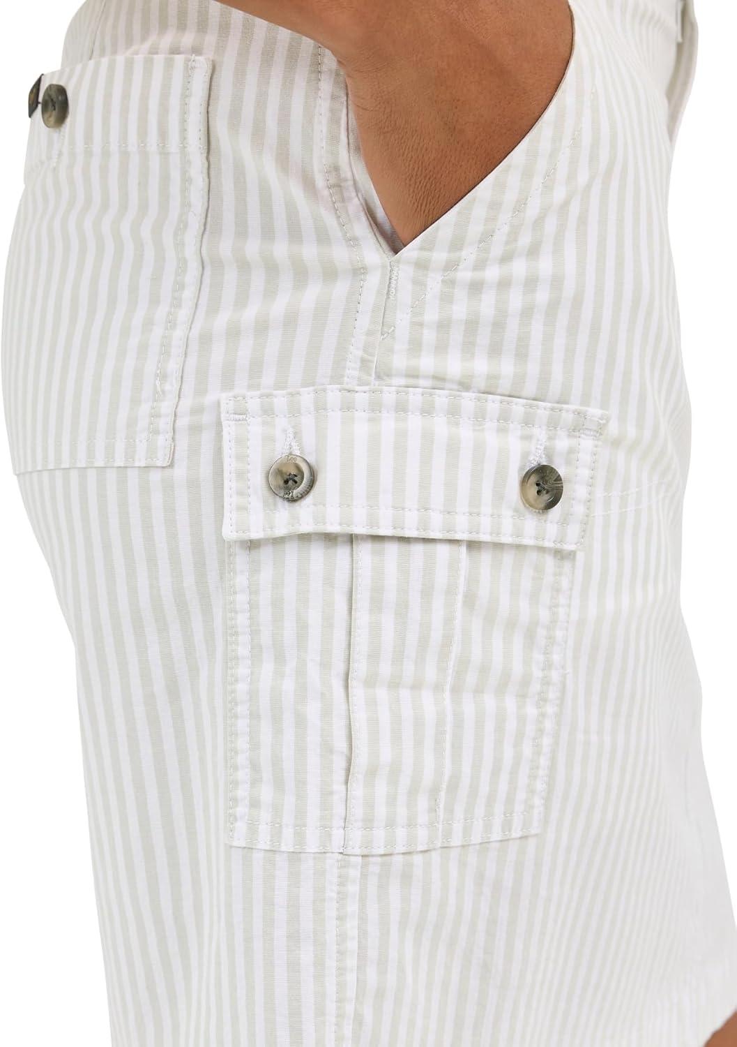 imageLee Womens Ultra Lux Comfort with Flextogo Cargo SkortObsidian Gray Stripe
