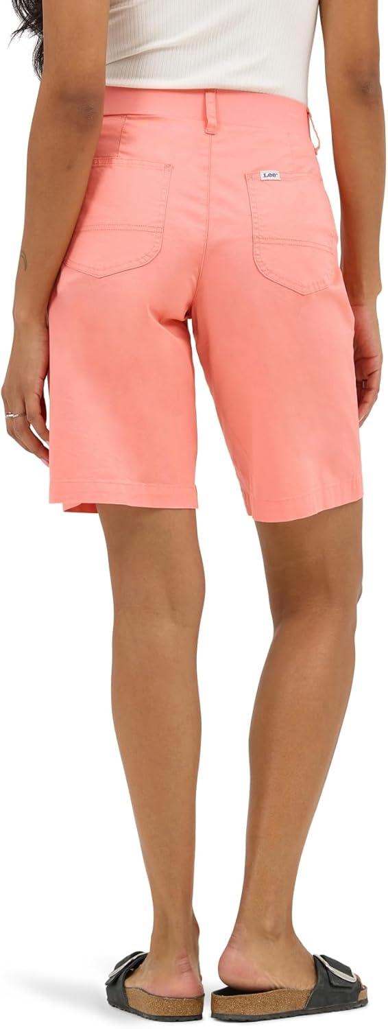 imageLee Womens Ultra Lux Comfort with Flextogo Utility Bermuda ShortBright Papaya
