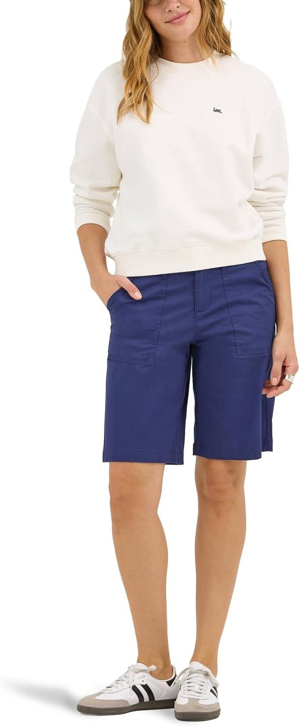 imageLee Womens Ultra Lux Comfort with Flextogo Utility Bermuda ShortMedieval Blue