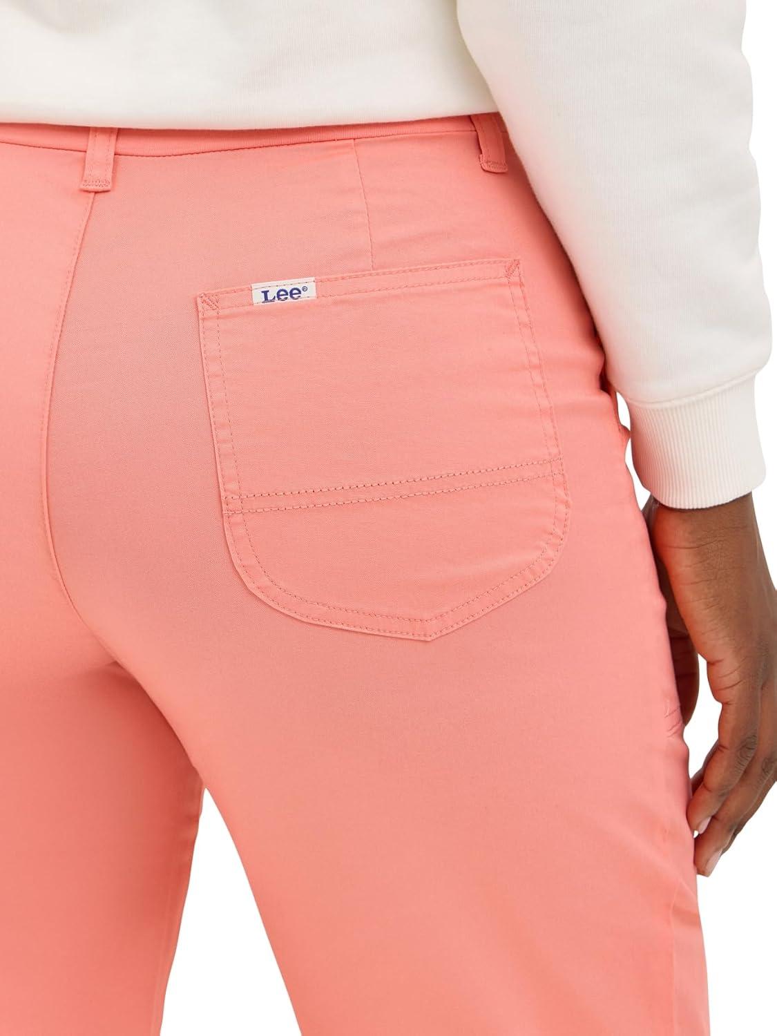 imageLee Womens Ultra Lux Comfort with Flextogo Utility Skimmer Capri PantBright Papaya