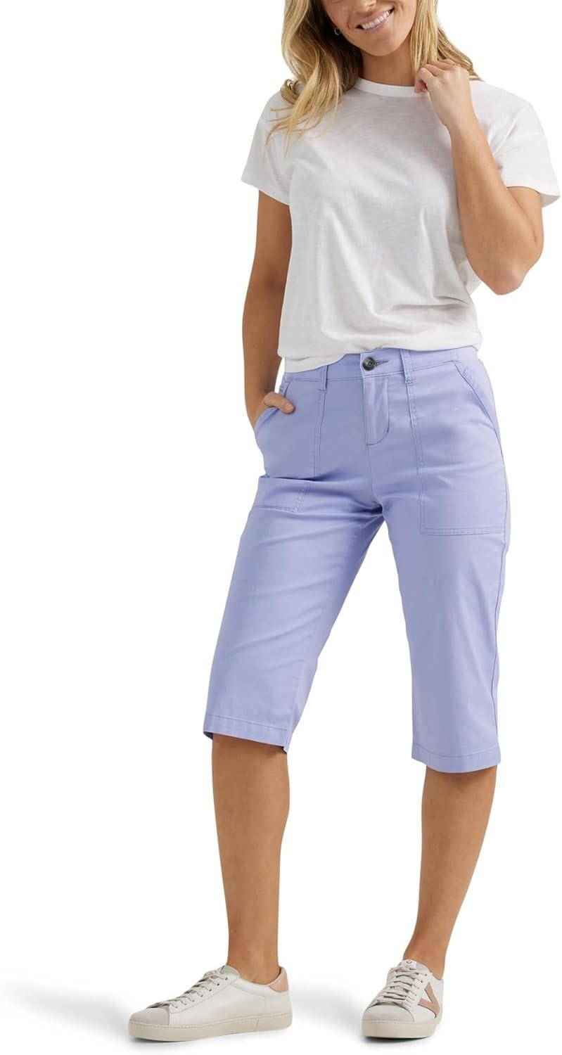 imageLee Womens Ultra Lux Comfort with Flextogo Utility Skimmer Capri PantIris
