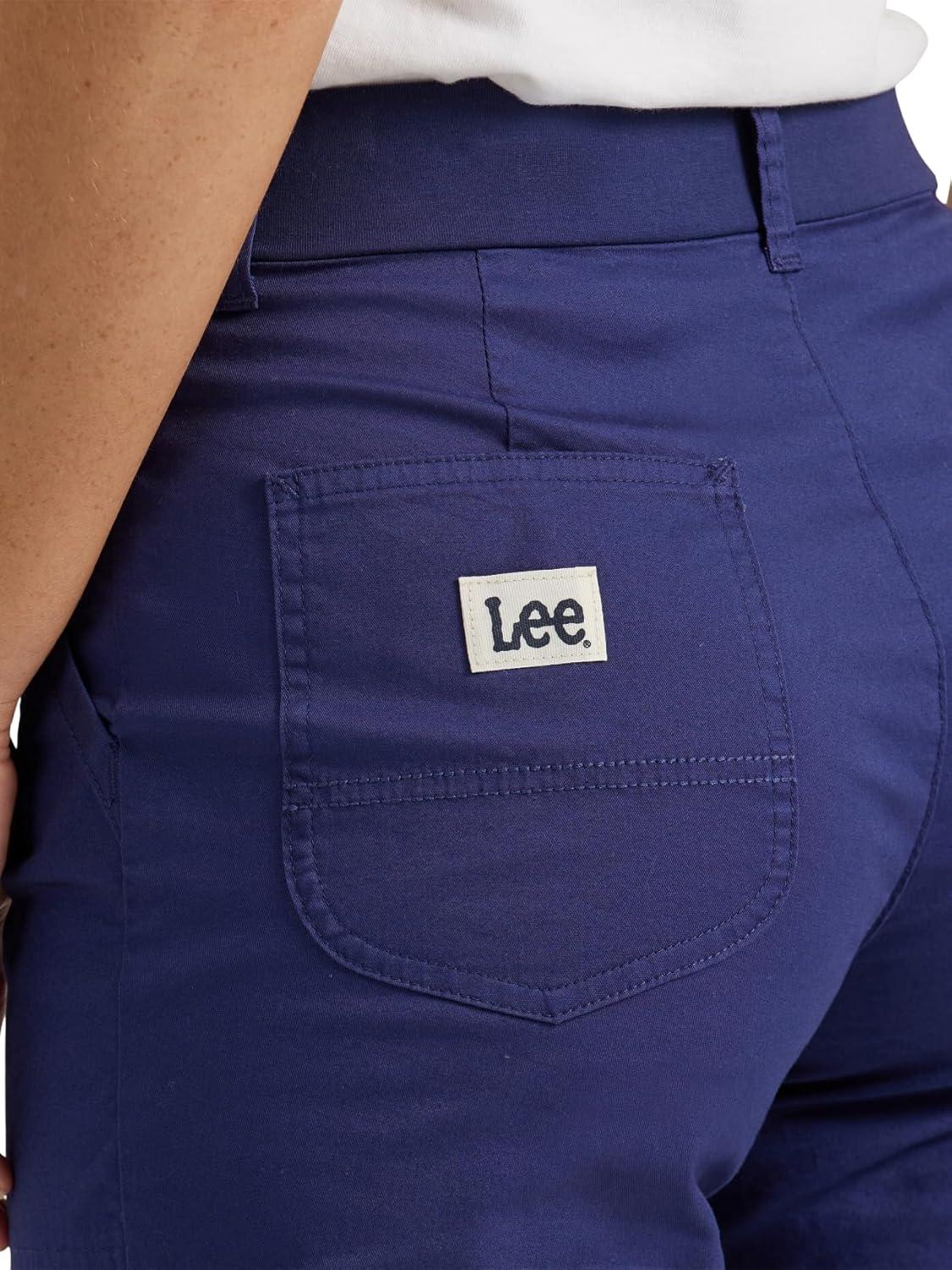 imageLee Womens Ultra Lux Comfort with Flextogo Utility Skimmer Capri PantMedieval Blue