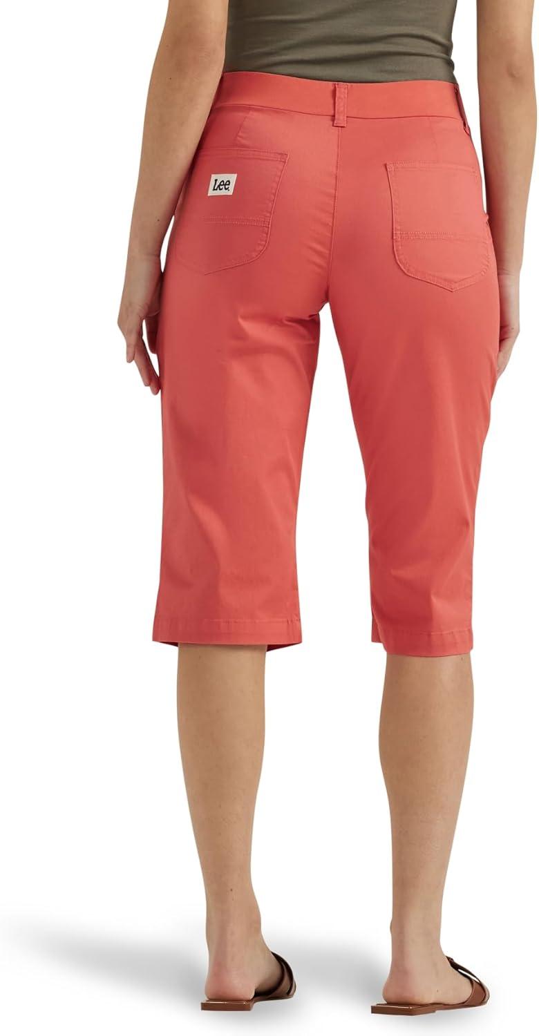 imageLee Womens Ultra Lux Comfort with Flextogo Utility Skimmer Capri PantPoppy