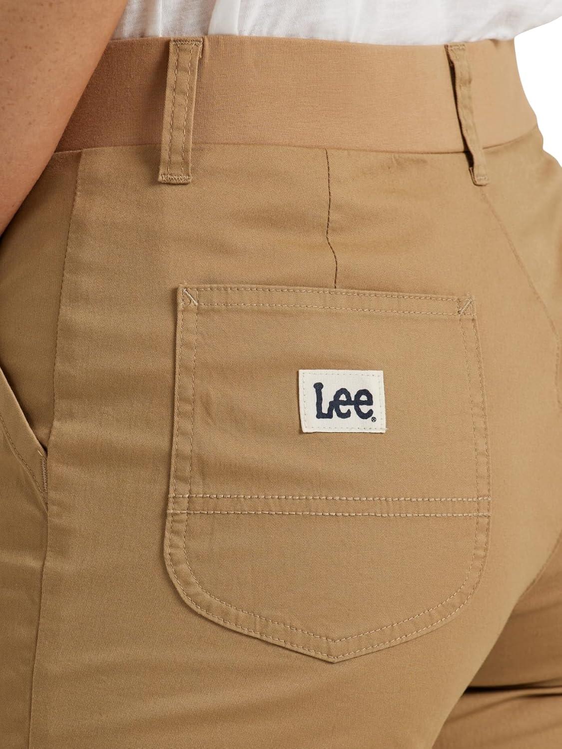 imageLee Womens Ultra Lux Comfort with Flextogo Utility Skimmer Capri PantSettler Tan