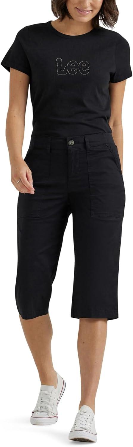 imageLee Womens Ultra Lux Comfort with Flextogo Utility Skimmer Capri PantUnionall Black
