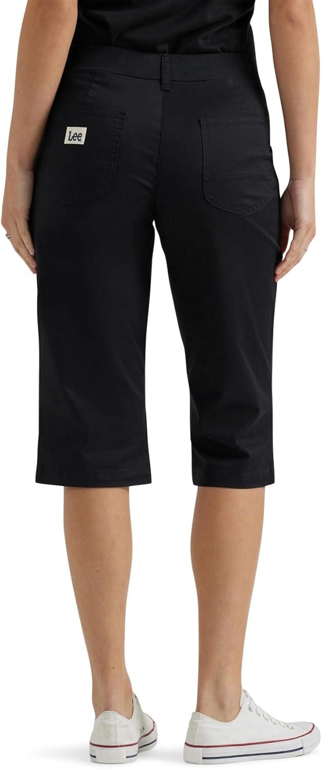 imageLee Womens Ultra Lux Comfort with Flextogo Utility Skimmer Capri PantUnionall Black