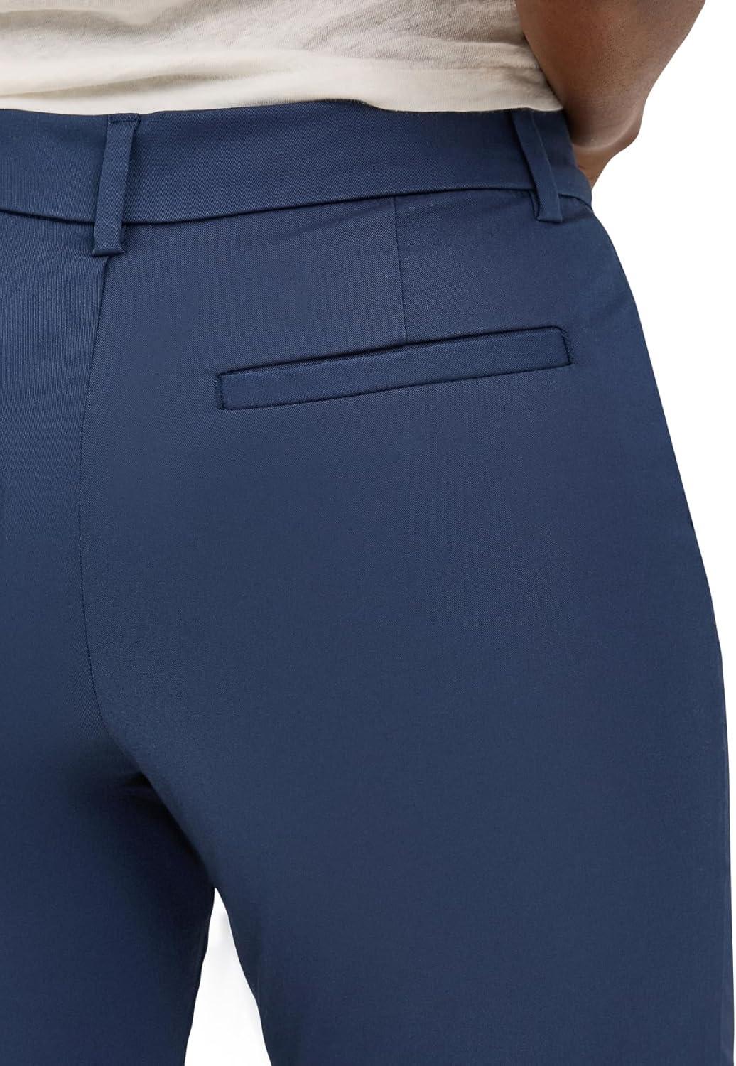 imageLee Womens Wrinkle Free 23quot Capri PantMood Indigo