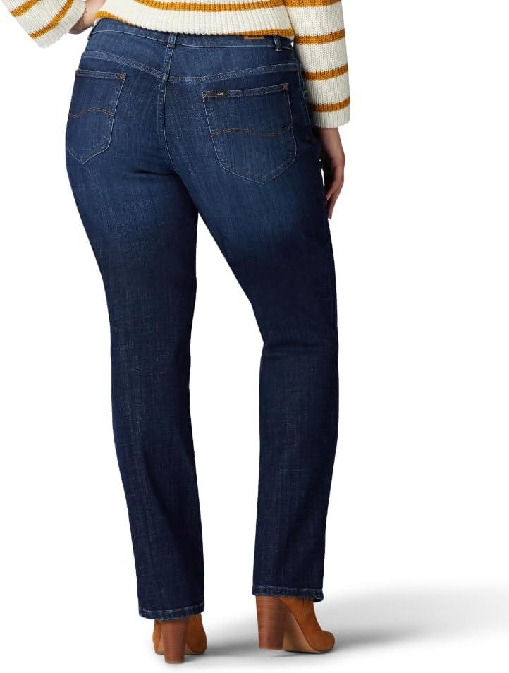 imageLee Womens Wrinkle Free Relaxed Fit Straight Leg PantBewitched