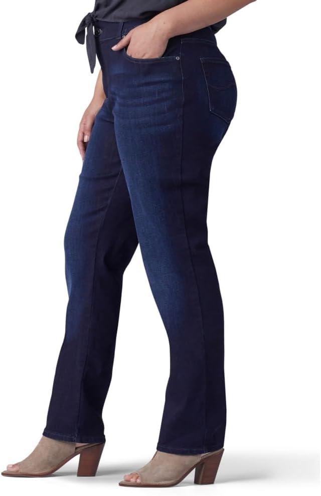 imageLee Womens Wrinkle Free Relaxed Fit Straight Leg PantNiagara