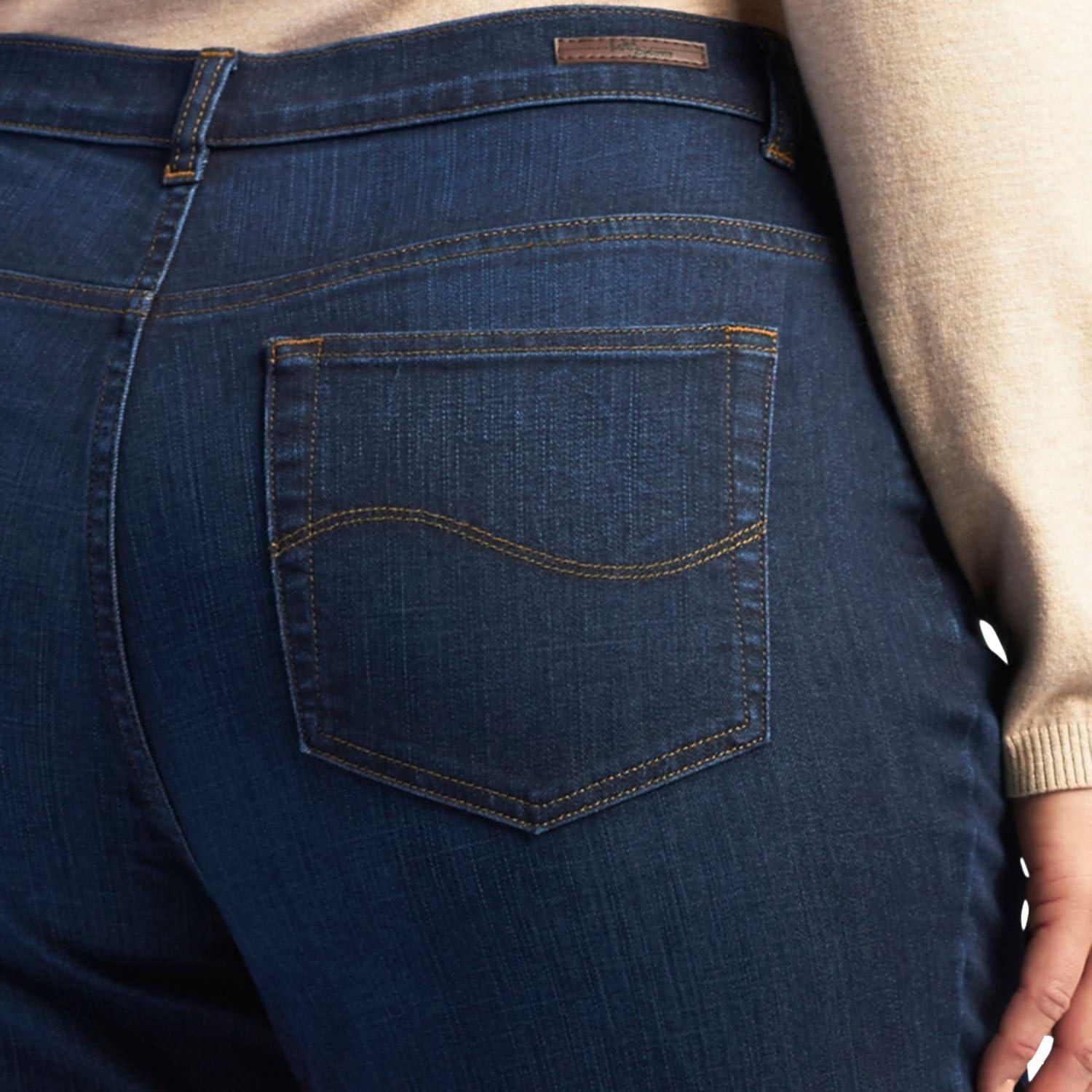 imageLee Womens Wrinkle Free Relaxed Fit Straight Leg PantVerona