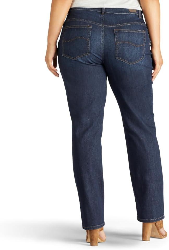 imageLee Womens Wrinkle Free Relaxed Fit Straight Leg PantVerona