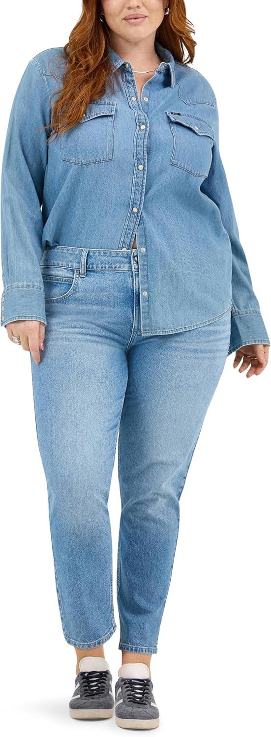 imageLee womens Plus Size Legendary 26 Straight Crop JeanBest in Show