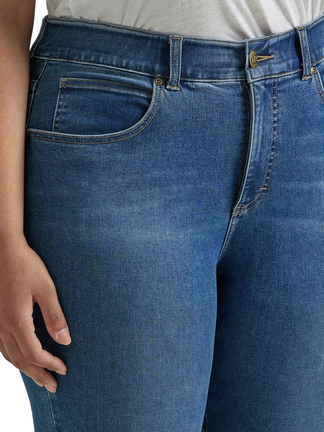 imageLee womens Plus Size Ultra Lux Comfort With Flex Motion Skinny Leg Jean With Ever FitBlue Format