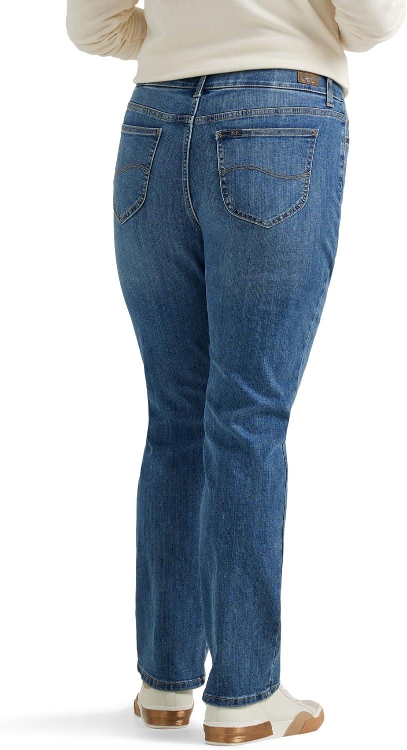 imageLee womens Plus Size Ultra Lux Comfort With Flex Motion Straight Leg JeanJuniper