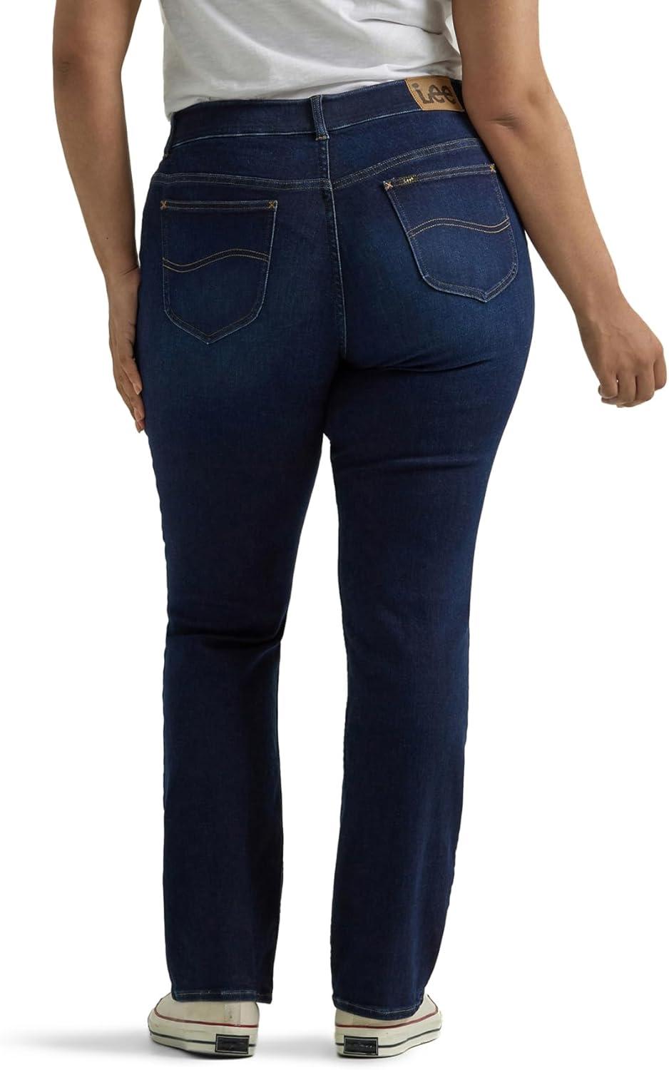 imageLee womens Plus Size Ultra Lux Comfort With Flex Motion Straight Leg JeanMain Thrill