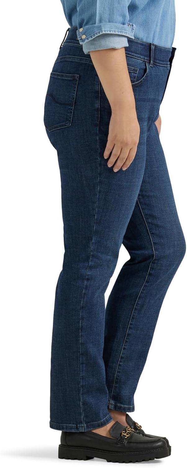 imageLee womens Plus Size Ultra Lux Comfort With Flex Motion Straight Leg JeanRoyal Chakra
