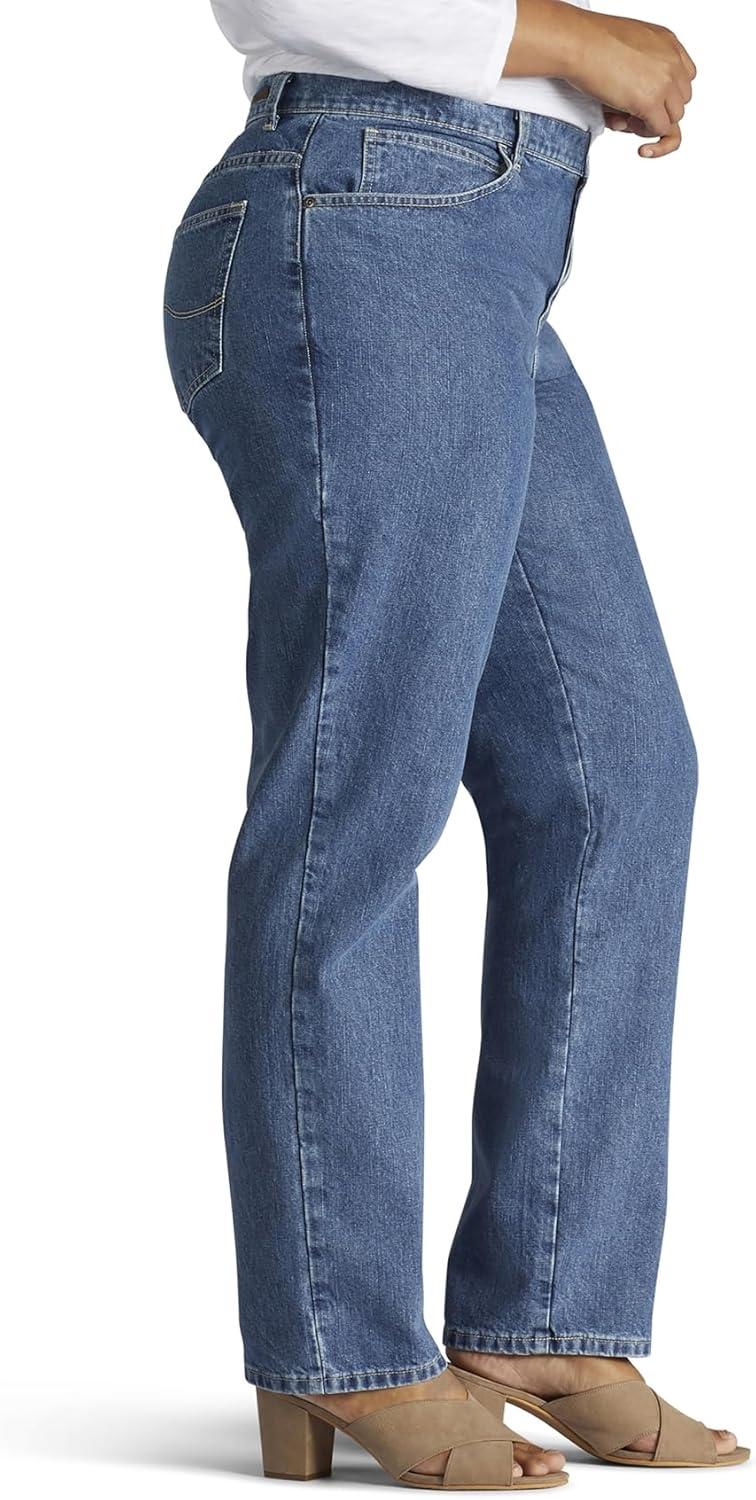imagePlus Size Relaxed Fit All Cotton Straight Leg JeanAero