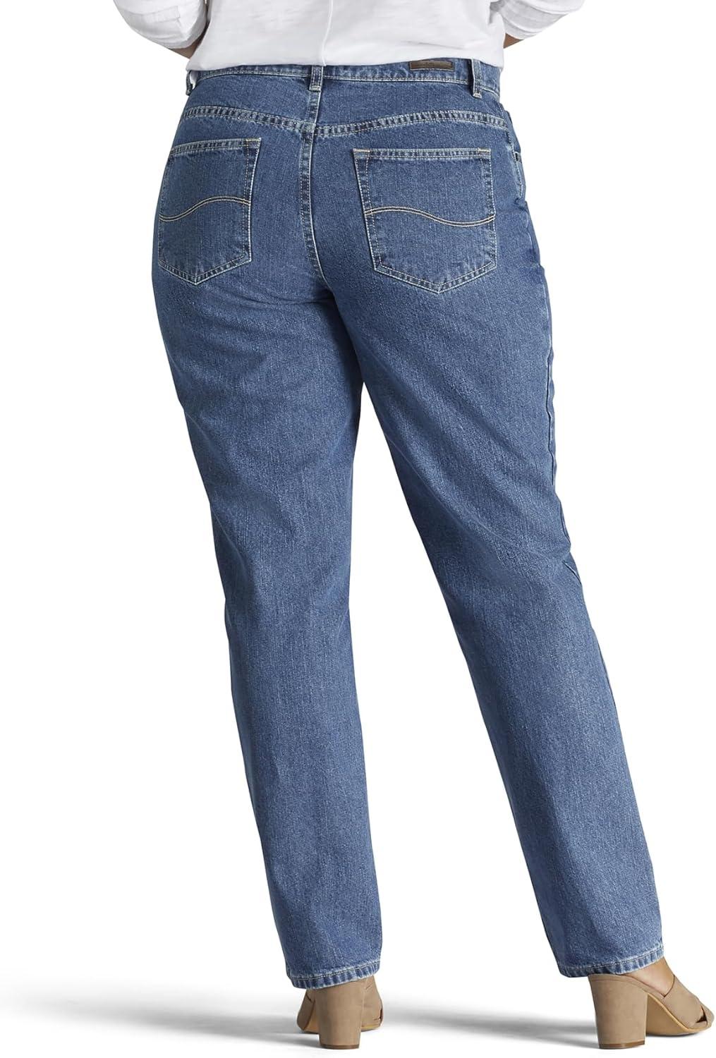 imagePlus Size Relaxed Fit All Cotton Straight Leg JeanAero