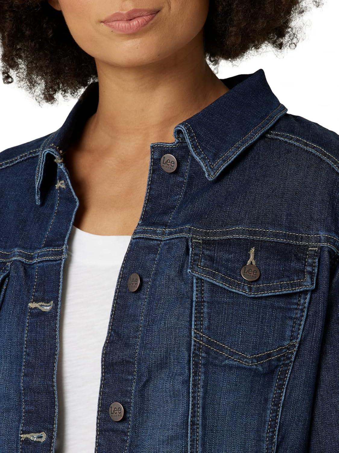 imageRiders by Lee Indigo Womens Denim JacketDrenched  Dark Blue