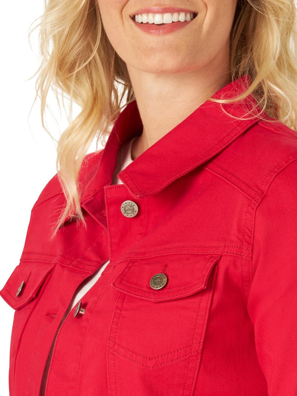imageRiders by Lee Indigo Womens Denim JacketJalapeno Cherry Red