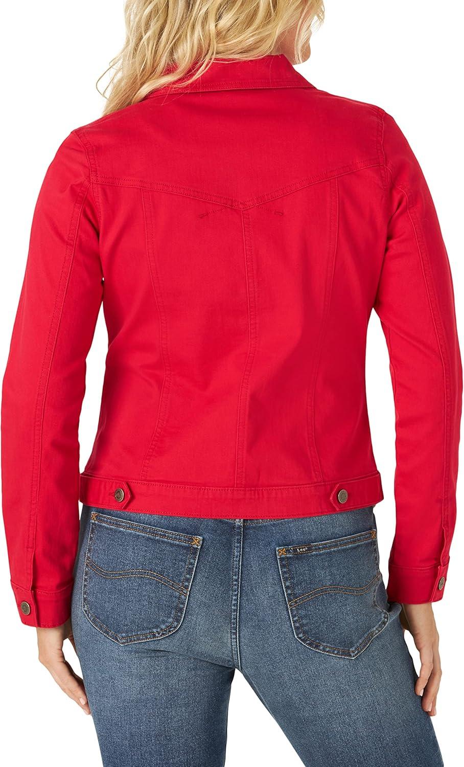imageRiders by Lee Indigo Womens Denim JacketJalapeno Cherry Red
