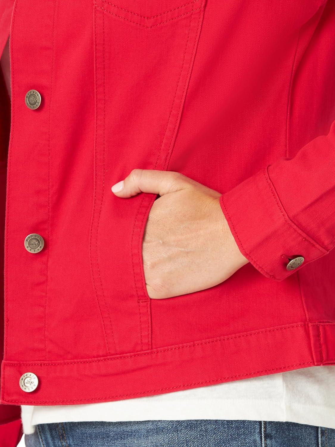 imageRiders by Lee Indigo Womens Denim JacketJalapeno Cherry Red