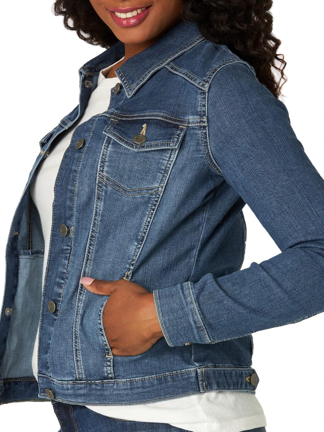 imageRiders by Lee Indigo Womens Denim JacketWeathered  Medium Blue
