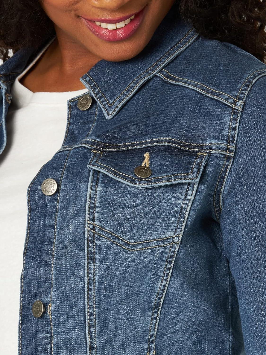 imageRiders by Lee Indigo Womens Denim JacketWeathered  Medium Blue
