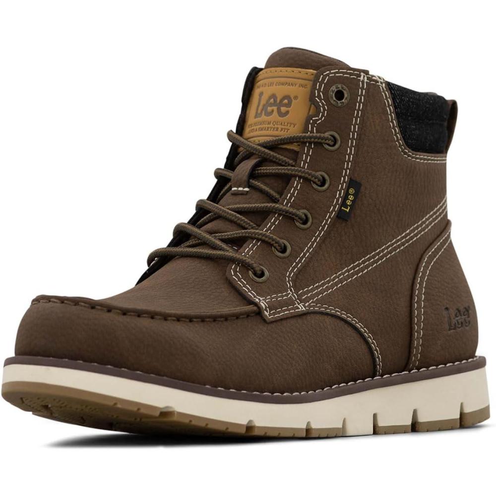 imageLee Mens Waylon Chukka BootCedar WaxBlack Denim