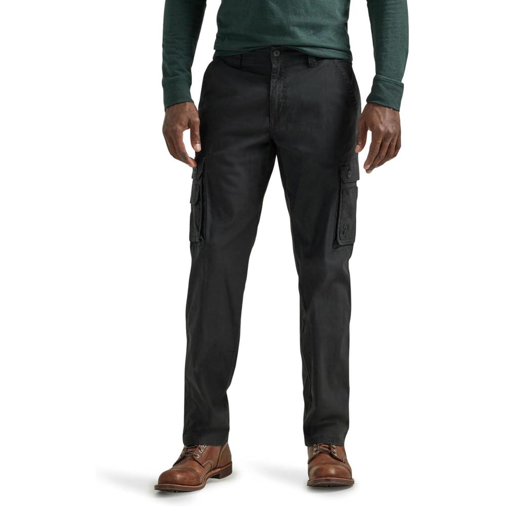 imageLee Mens Wyoming Relaxed Fit Cargo PantBlack Ripstop